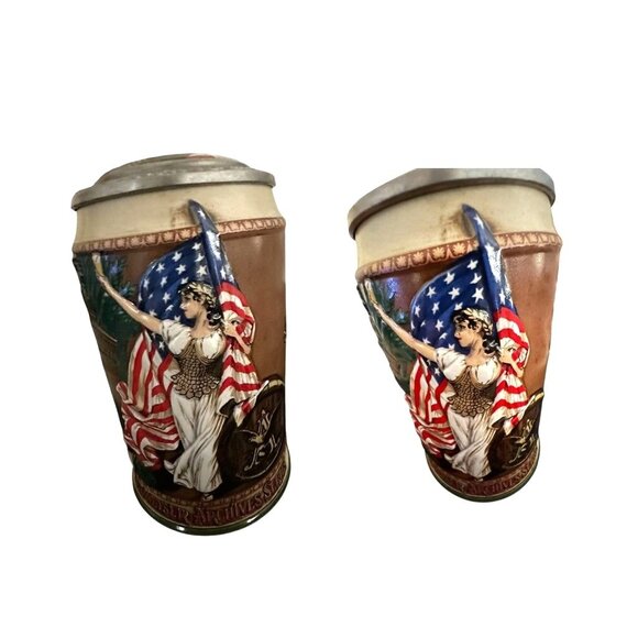 Budweiser Archive Series Beer Stein 1983 Colombian Exposition Ceramic New Box - Picture 2 of 12